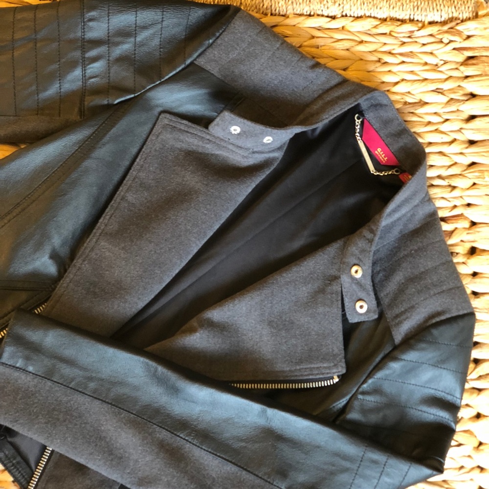 GILI Vegan Leather Moto Jacket